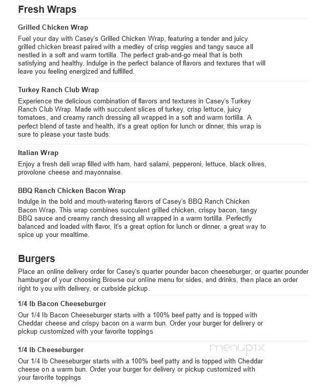 Caseys Carry Out Pizza - Mitchell, SD menu_pic