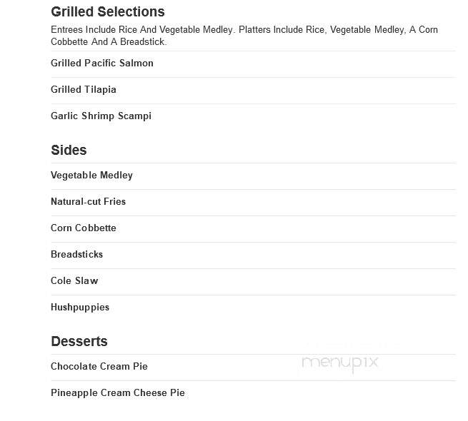 Long John Silver's - Maysville, KY menu_pic