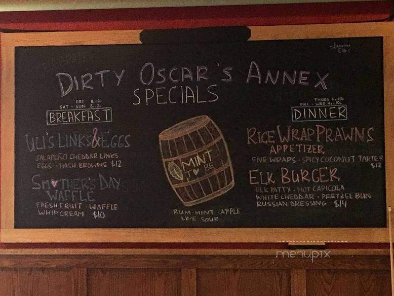 Dirty Oscar's Annex - Tacoma, WA menu_pic