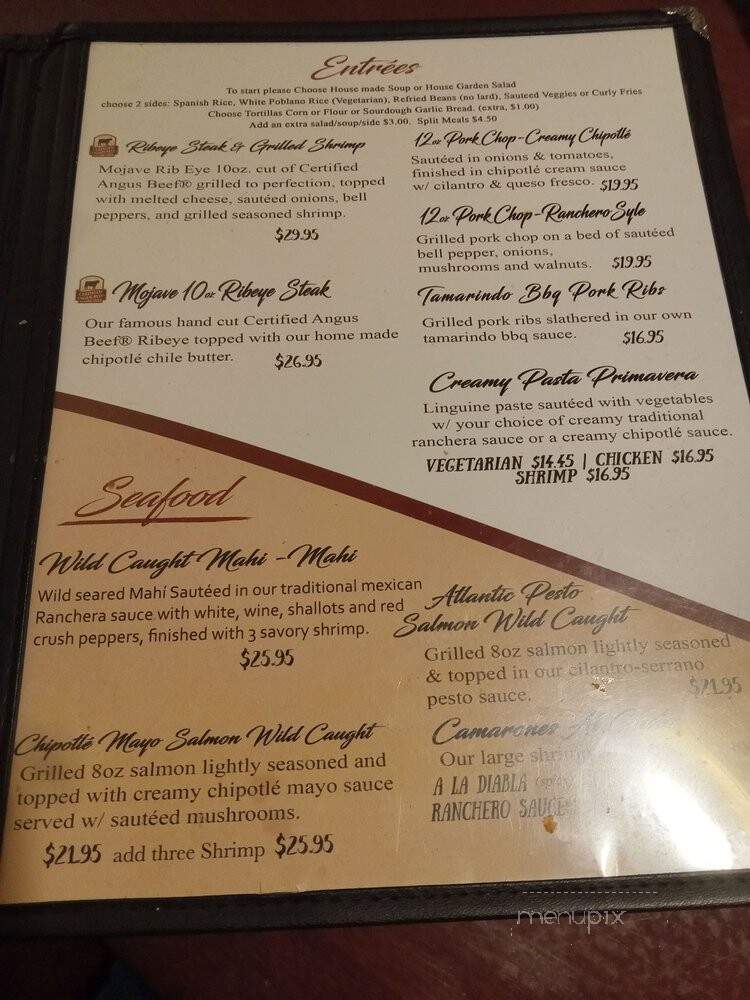 Paulina's Mexican Grill - Victorville, CA menu_pic