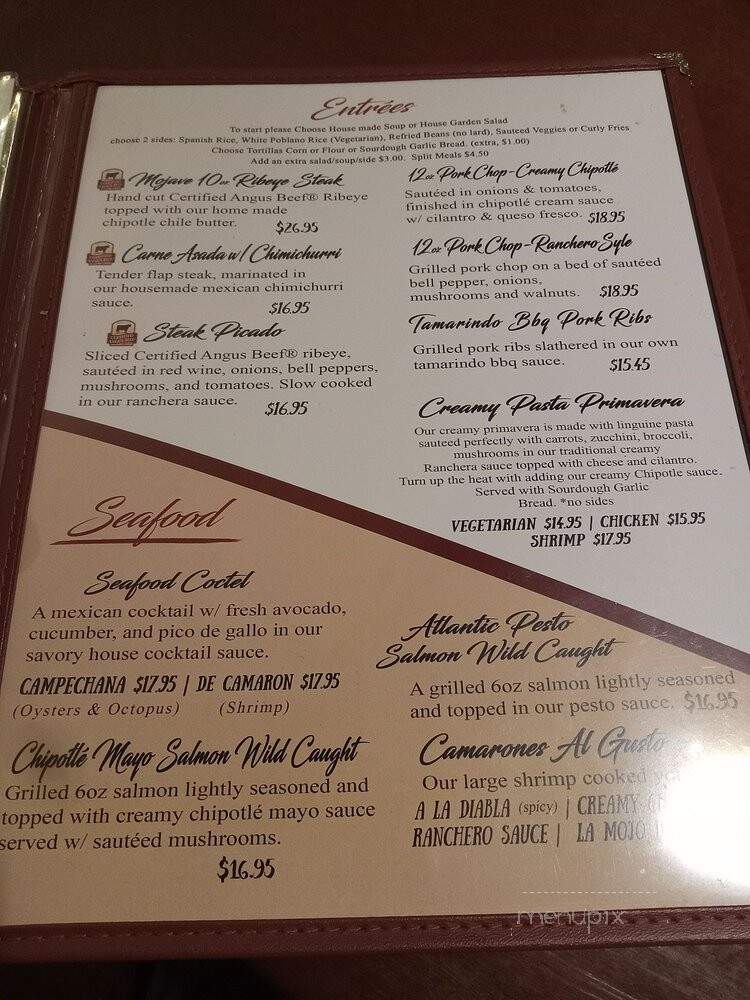 Paulina's Mexican Grill - Victorville, CA menu_pic