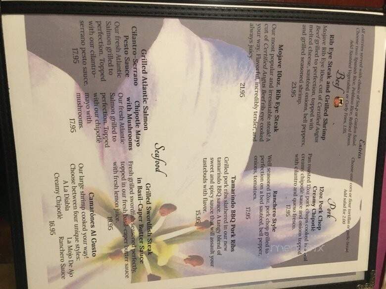 Paulina's Mexican Grill - Victorville, CA menu_pic