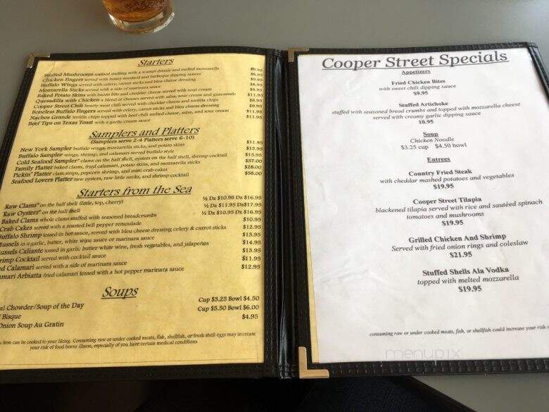Cooper Street - Babylon, NY menu_pic