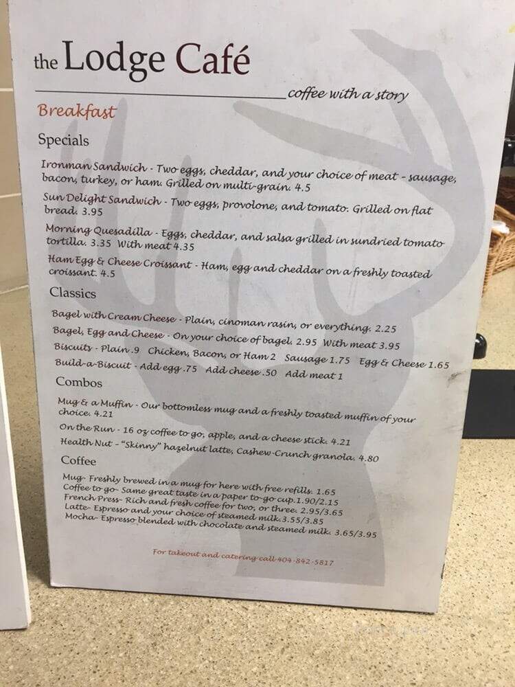 The Lodge Cafe - Atlanta, GA menu_pic