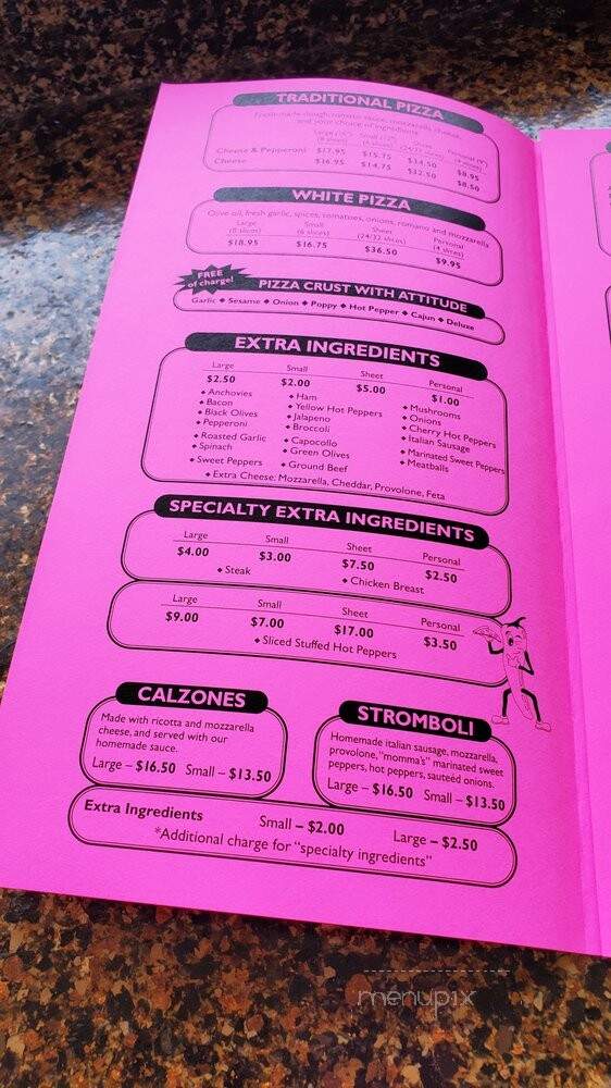 Lovejoy Pizza - Buffalo, NY menu_pic