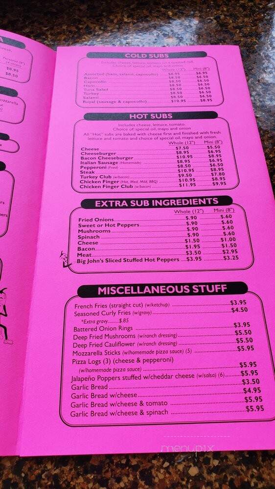 Lovejoy Pizza - Buffalo, NY menu_pic