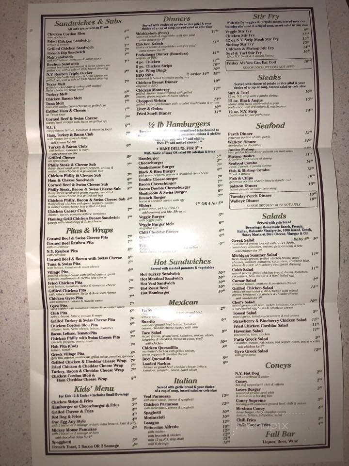 Algonac Coney Island - Algonac, MI menu_pic