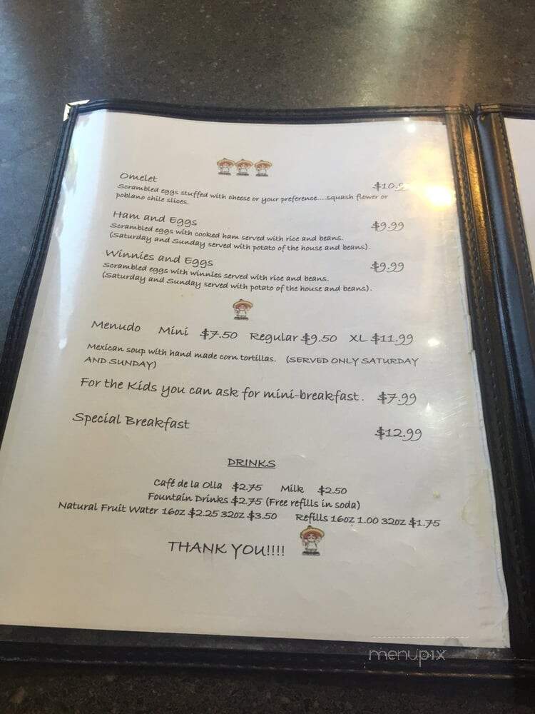 Antojito Como En Casa - El Centro, CA menu_pic