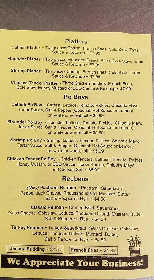Yellow Store Deli - Pensacola, FL menu_pic