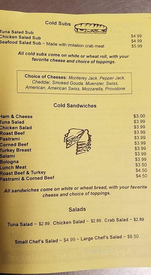 Yellow Store Deli - Pensacola, FL menu_pic