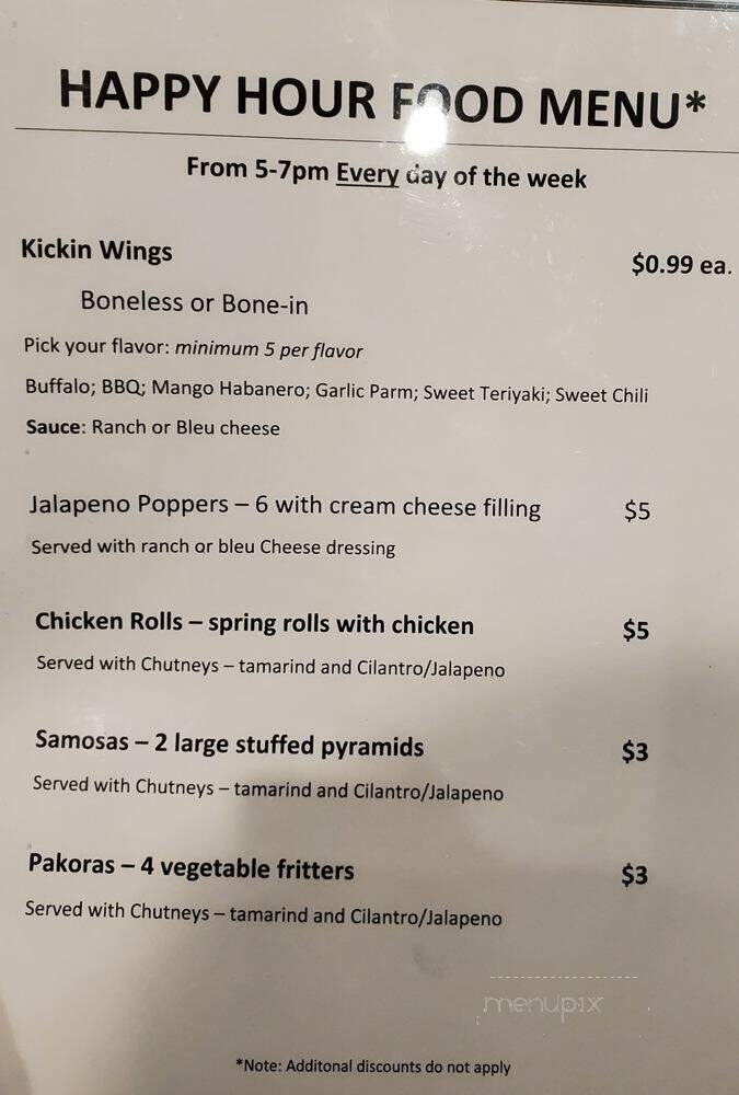 Silk Indian Cuisine at Clarion Inn Leesburg - Leesburg, VA menu_pic
