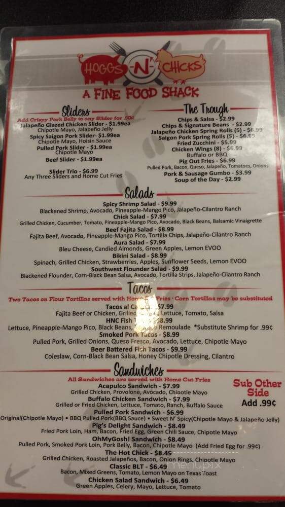 Hoggs-N-Chicks - Missouri City, TX menu_pic