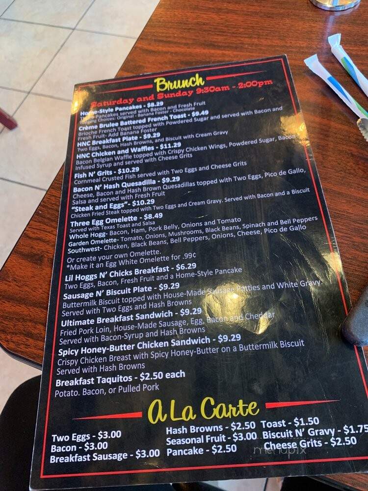 Hoggs-N-Chicks - Missouri City, TX menu_pic