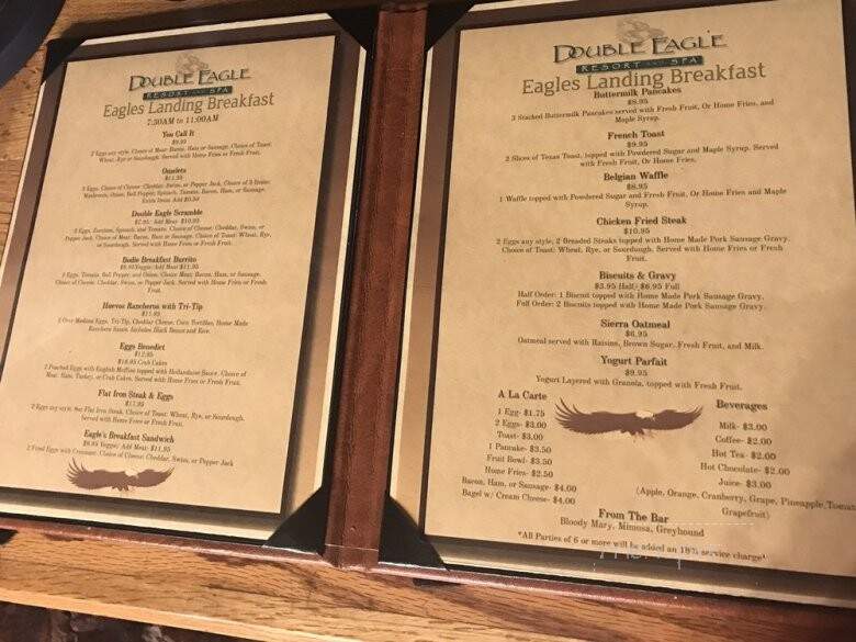 Eagle's Landing Restaurant - June Lake, CA menu_pic