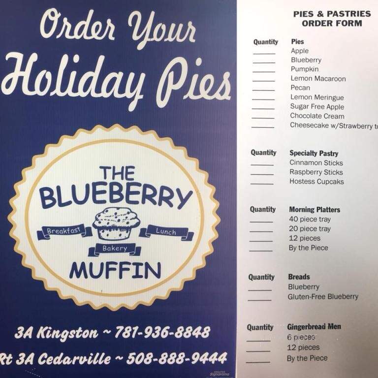 Blueberry Muffin - Kingston, MA menu_pic