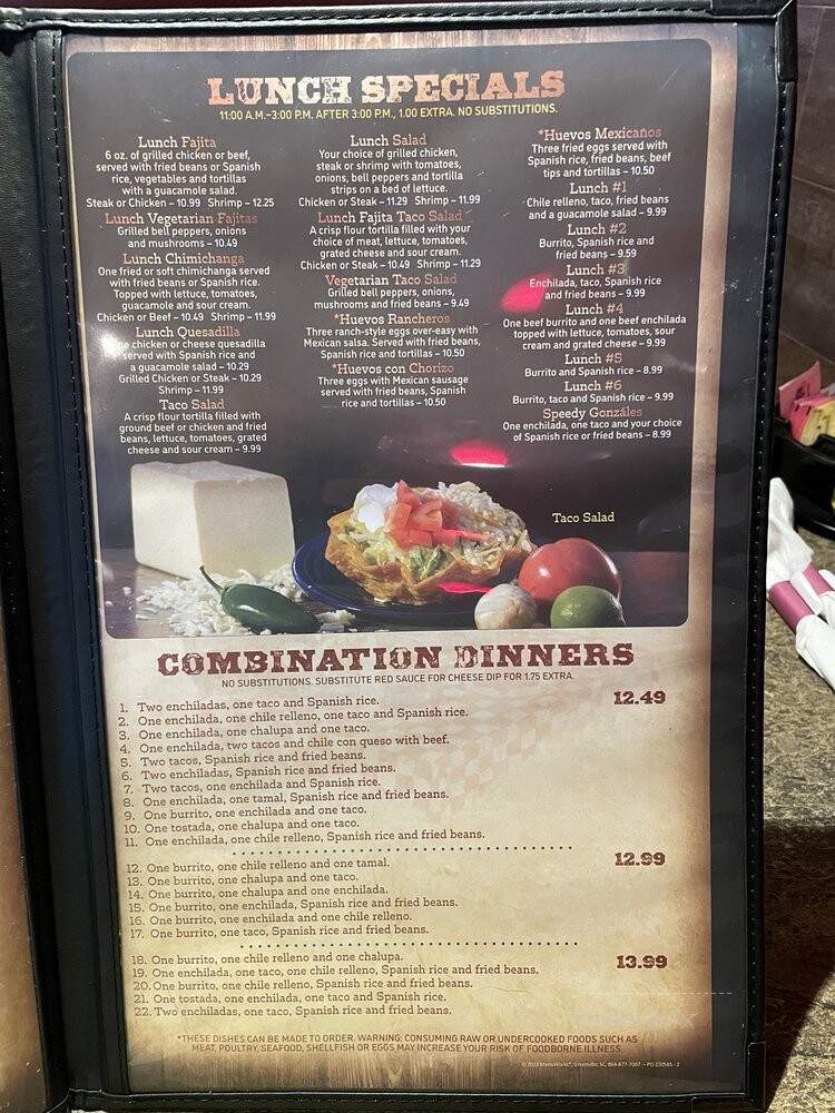 Rico's Mexican Grill - Mechanicsville, VA menu_pic