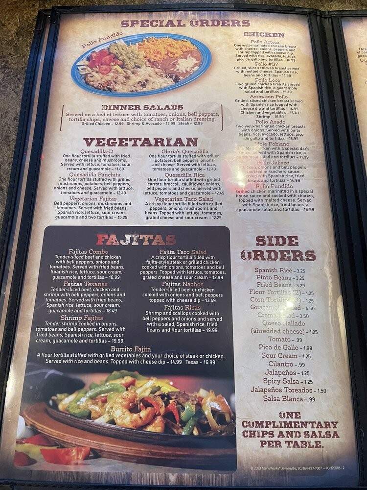 Rico's Mexican Grill - Mechanicsville, VA menu_pic