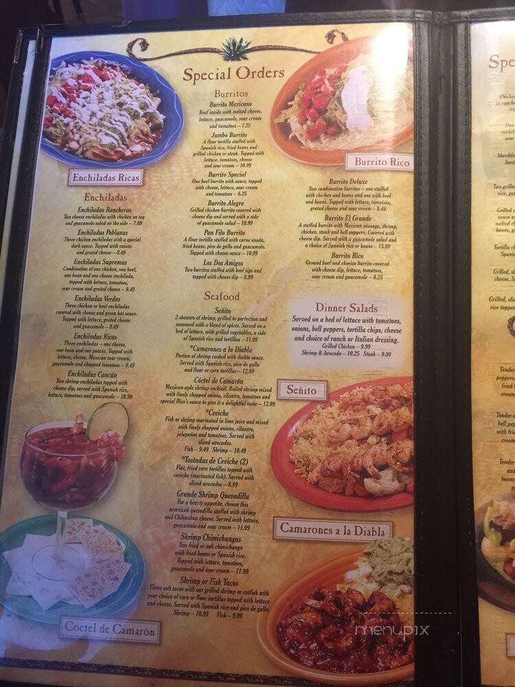Rico's Mexican Grill - Mechanicsville, VA menu_pic