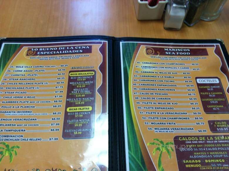 Villa Carino Mexican Food - La Puente, CA menu_pic