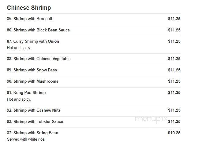 Jin Jin Super King Buffet - Panama City Beach, FL menu_pic