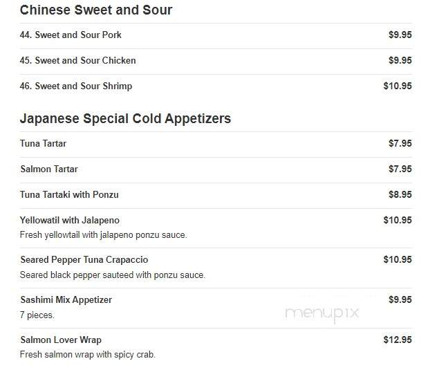 Jin Jin Super King Buffet - Panama City Beach, FL menu_pic