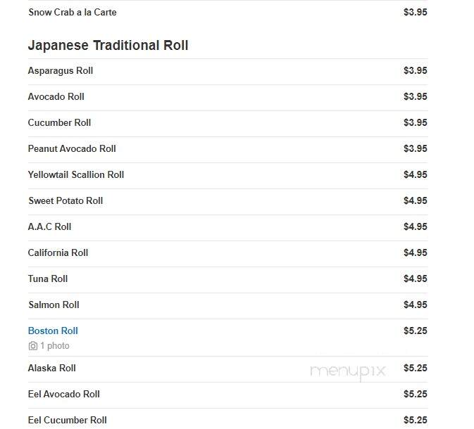 Jin Jin Super King Buffet - Panama City Beach, FL menu_pic