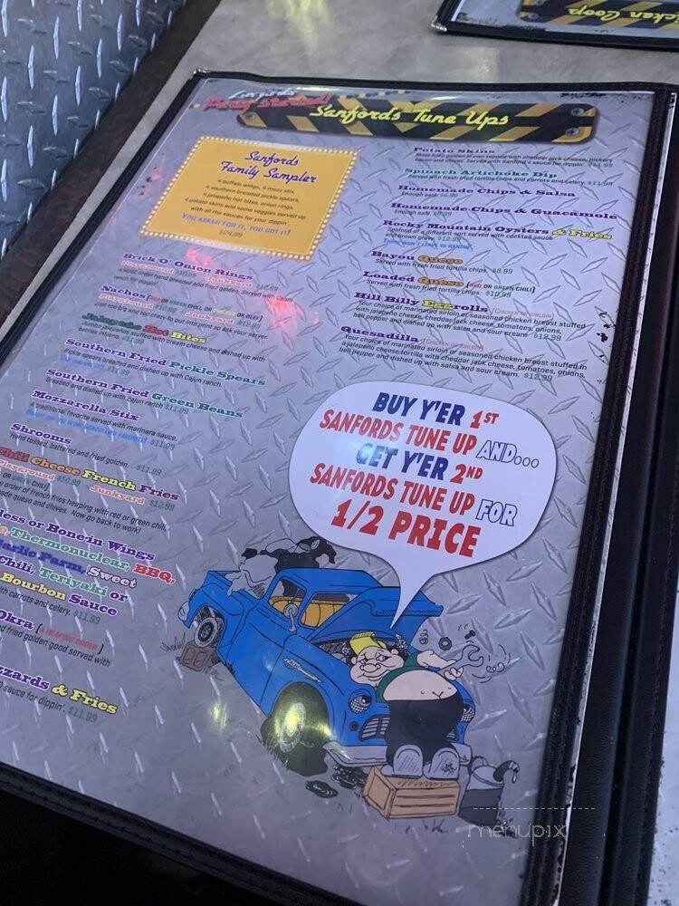 Sanford's Grub Pub - Casper, WY menu_pic