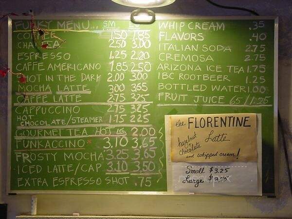 Funky Java Coffee House - Villa Park, IL menu_pic