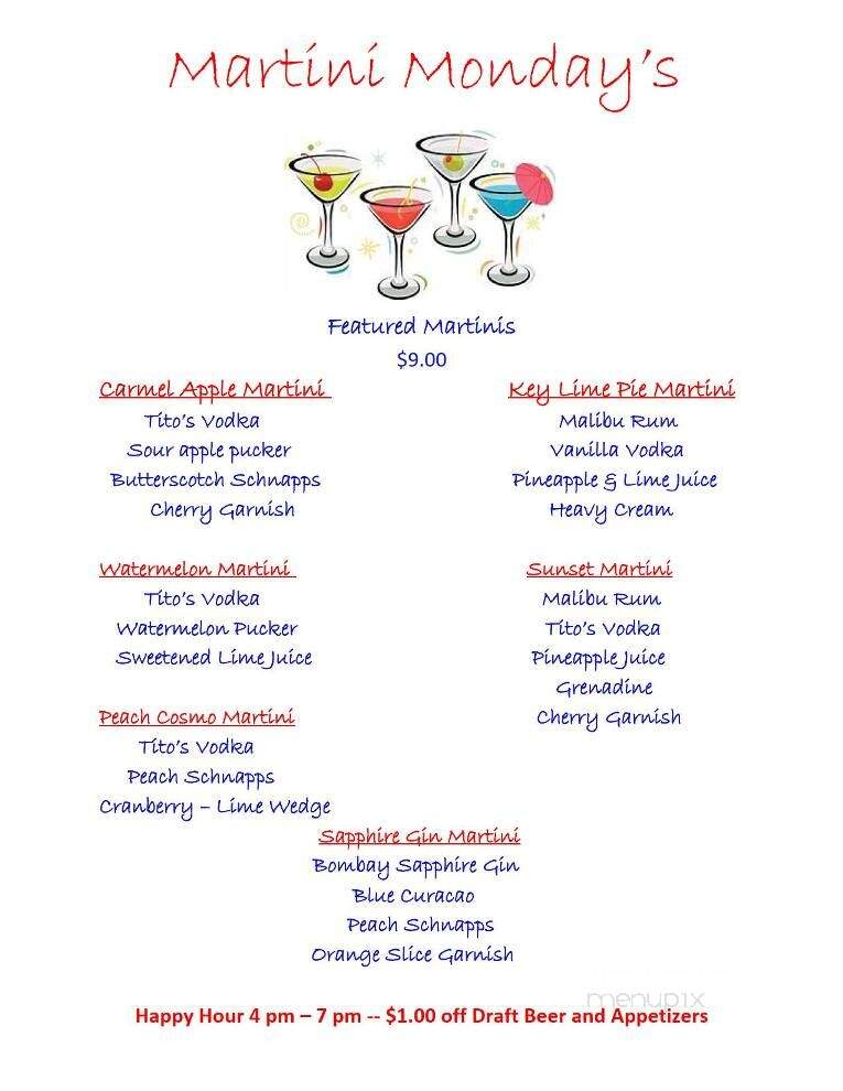 Alumni House Sports Grill - Pearl, MS menu_pic
