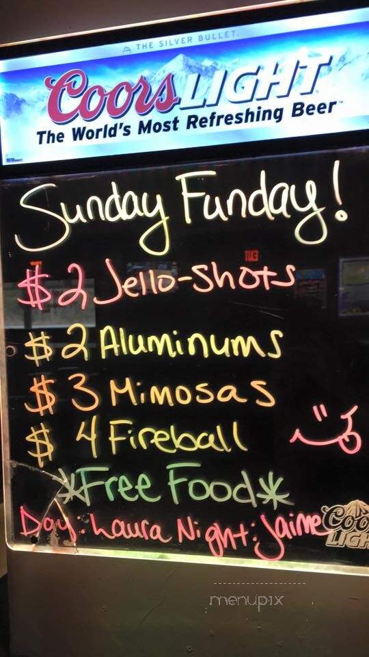 Hide Away Lounge - Jacksonville, NC menu_pic