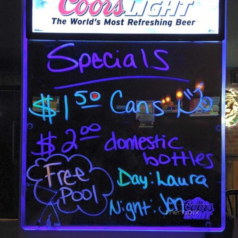 Hide Away Lounge - Jacksonville, NC menu_pic