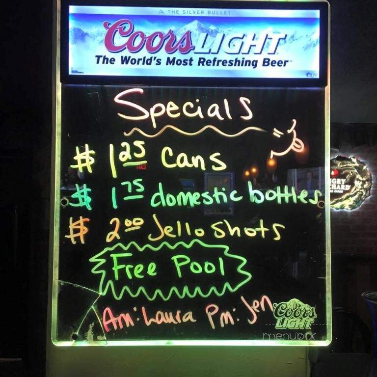 Hide Away Lounge - Jacksonville, NC menu_pic