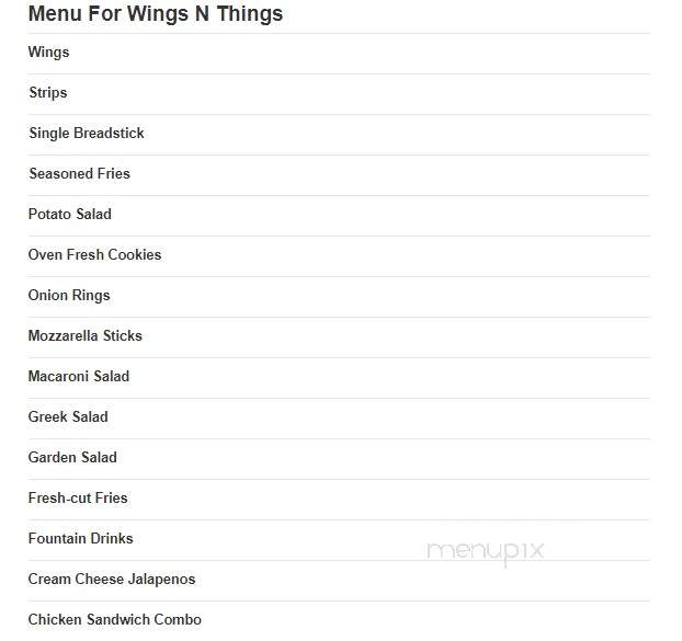 Wings 'N' Things - Wasilla, AK menu_pic