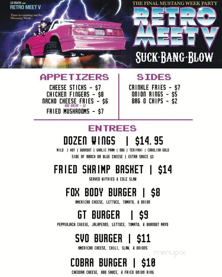 Suck Bang & Blow - Murrells Inlet, SC menu_pic