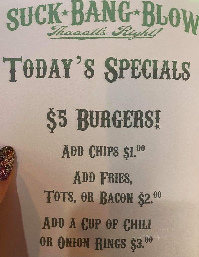 Suck Bang & Blow - Murrells Inlet, SC menu_pic