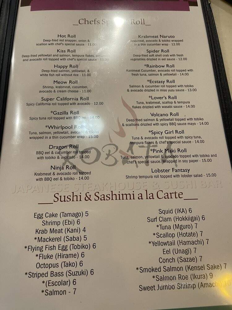 Robata - Clermont, FL menu_pic