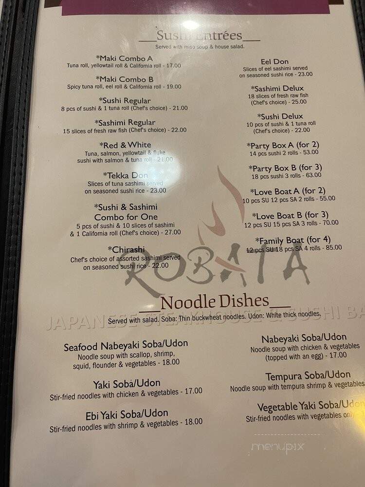 Robata - Clermont, FL menu_pic