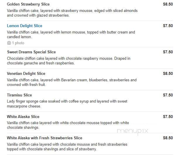 Sweet Dreams Pastry - Warren, MI menu_pic