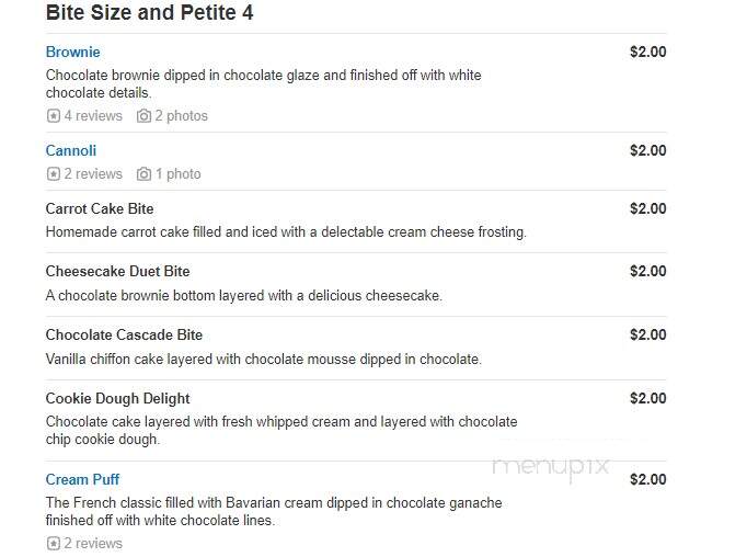 Sweet Dreams Pastry - Warren, MI menu_pic
