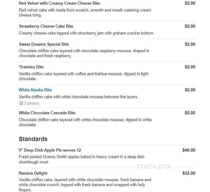Sweet Dreams Pastry - Warren, MI menu_pic