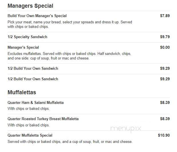 Jason's Deli - Knoxville, TN menu_pic