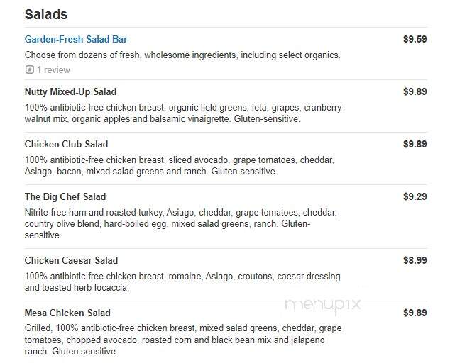 Jason's Deli - Knoxville, TN menu_pic