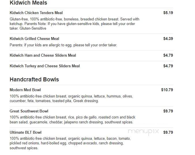 Jason's Deli - Knoxville, TN menu_pic