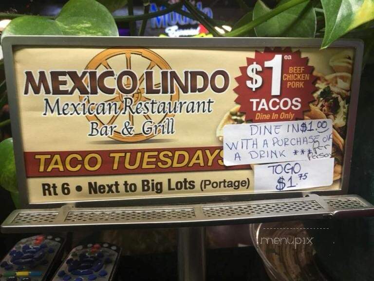 Mexico Lindo - Knox, IN menu_pic
