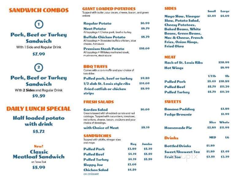 J J's Barbecue - Columbia, TN menu_pic