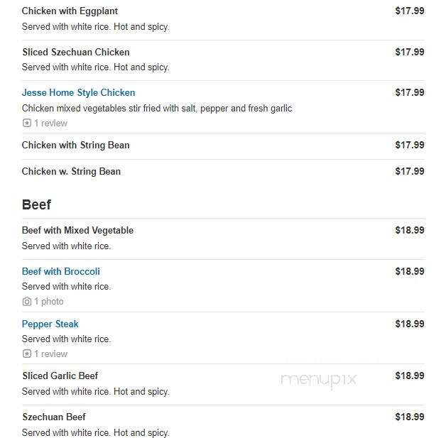 Chop Chop - New York, NY menu_pic