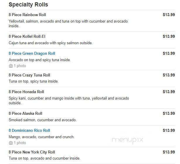 Chop Chop - New York, NY menu_pic