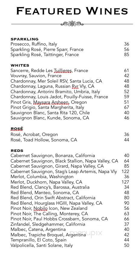 JJ's Wine Bar - Franklin, TN menu_pic