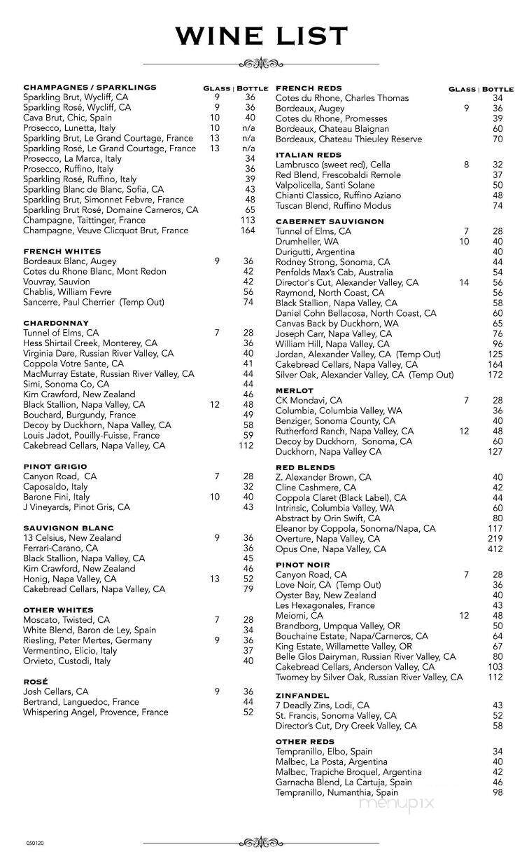 JJ's Wine Bar - Franklin, TN menu_pic