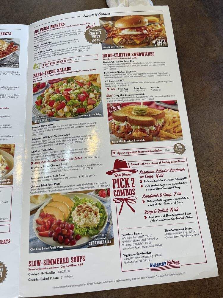 Bob Evans Restaurant - Fern Park, FL menu_pic